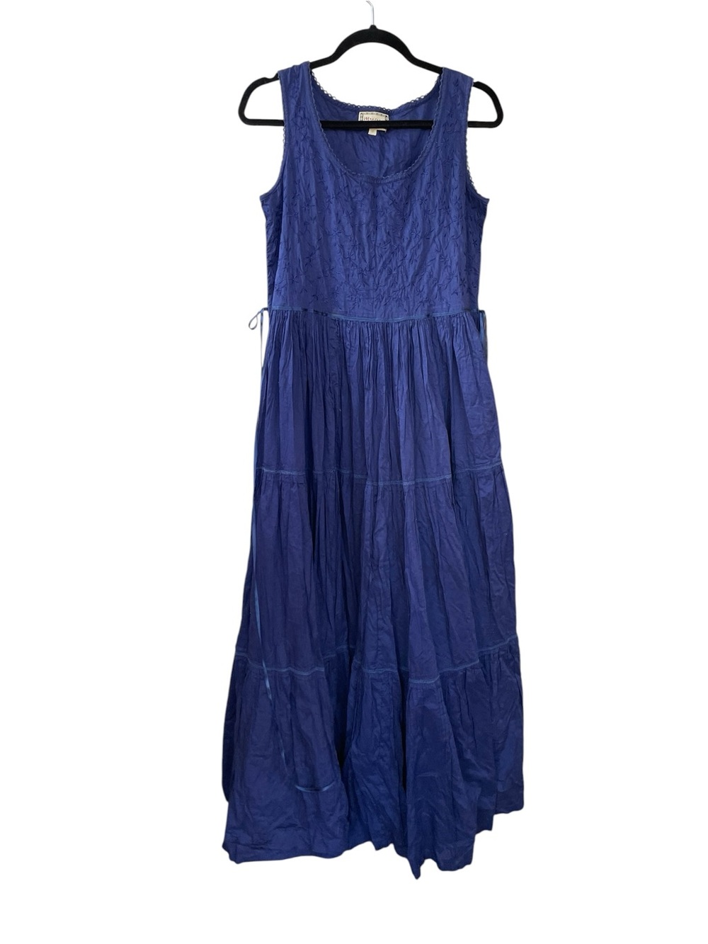 Monsoon Indigo Sleeveless Tiered Maxi Dress